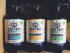 Kombucha drinks.

Photo by: Trgovina Krajček on Facebook at Trgovina Krajček in Kranj