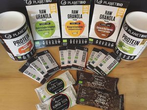 Vegan protein, chocolates and granola at Trgovina Krajček in Kranj