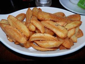 Plate of chips at The Eagle in Cambridge