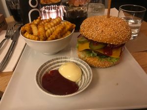 Nordic burger at H&K's - Vlaamsesteenweg in Brussels