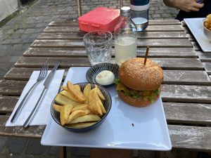 Vegan Quinoa Burger with Maio  at H&K's - Vlaamsesteenweg in Brussels