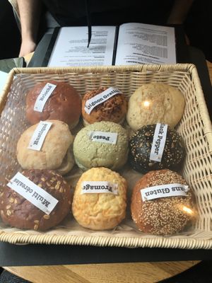 All the different buns  at H&K's - Vlaamsesteenweg in Brussels