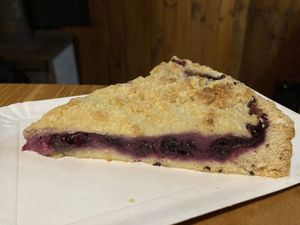 Delicious cake we had to take out  at Infusion Hope in Temuco