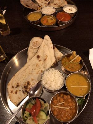 Vegan thali  at Jaipur in Innsbruck
