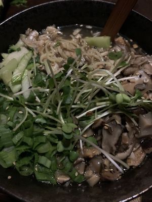 Vegan mushroom ramen at Buya Ramen in St Petersburg