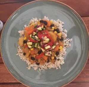 Sweet potato curry at Baobab Juice & Smoothie Bar in Port Elizabeth