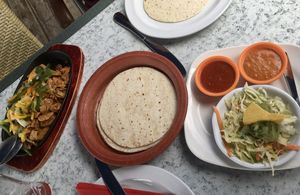 Vegan fajitas  at El Chango in Tenerife