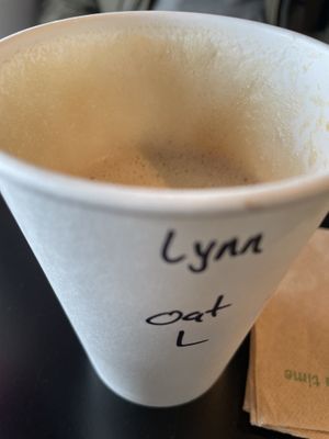 Parley coffee  at Salty Fox Coffee in San Juan Island