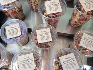 Quinoa bowl - ready to go at Salty Fox Coffee in San Juan Island