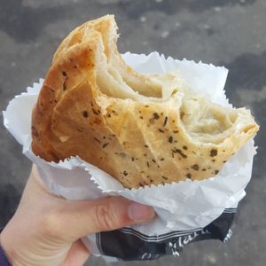 Vegan cheese and onion pasty at Coughlans Bakery - Reigate in Reigate