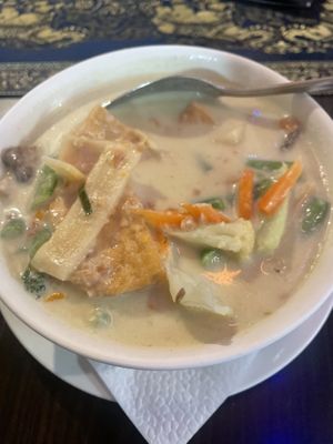 It doesn’t look like a huge portion here but it was generous!   at Thai Chef's Restaurant in New Plymouth