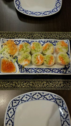 Rice rolls ~ Fresh & tasty at Thai Chef's Restaurant in New Plymouth