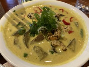 Thai green curry at Amrutha Lounge - Earlsfield in South West London