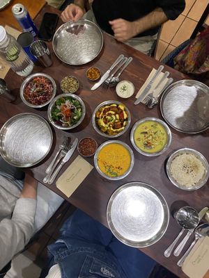 The spread!  at Amrutha Lounge - Earlsfield in South West London