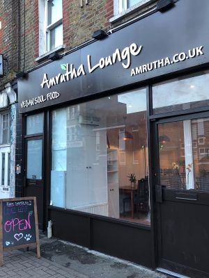 Vegan soul food... Lunchtime buffet at Amrutha Lounge - Earlsfield in South West London