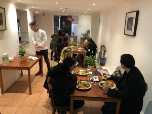 Full restaurant, loads of happy people...  at Amrutha Lounge - Earlsfield in South West London