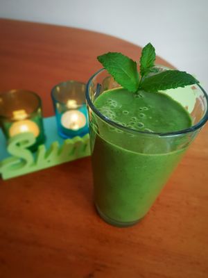 Green smoothie  at Amrutha Lounge - Earlsfield in South West London