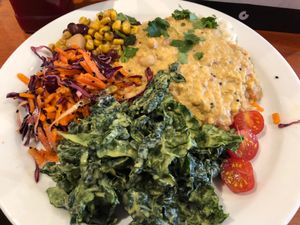 Delicious mixed plate at Amrutha Lounge - Earlsfield in South West London