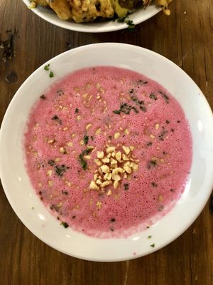 Beetroot Gazpacho at Amrutha Lounge - Earlsfield in South West London