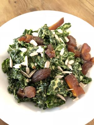 Kale salad at Amrutha Lounge - Earlsfield in South West London