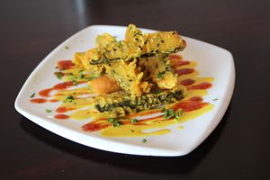Tofu fish!  at Amrutha Lounge - Earlsfield in South West London
