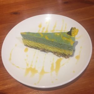 Lime and lemon cheesecake  at Amrutha Lounge - Earlsfield in South West London