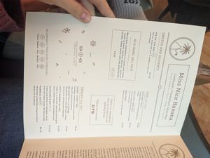 Menu at Miss Nice Banana in Gouda