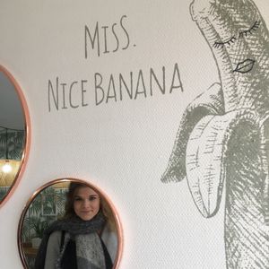 Cute setting :) at Miss Nice Banana in Gouda