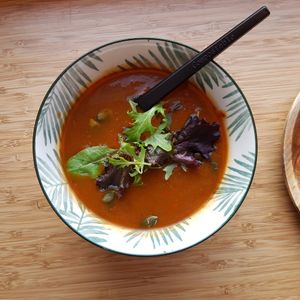 Warming 'Pumpkin Soup' at Miss Nice Banana in Gouda