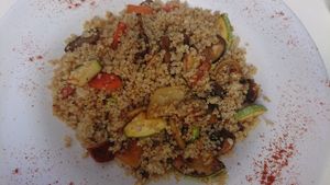 Quinoa with vegetables at El Limon in Tenerife