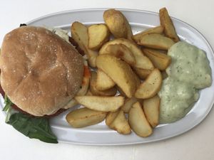 Canarian burger  at El Limon in Tenerife