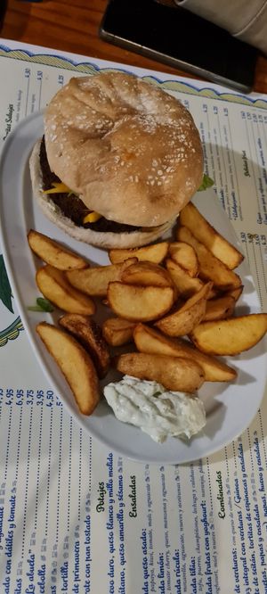 Burger at El Limon in Tenerife