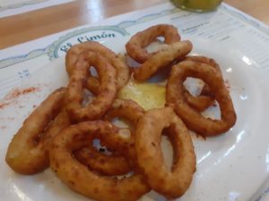 Onion rings at El Limon in Tenerife