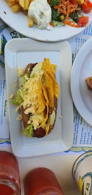 Mexican hot dog at El Limon in Tenerife
