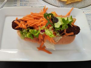 Hot dog at El Limon in Tenerife