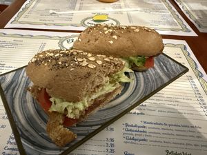 Seitan sandwich  at El Limon in Tenerife