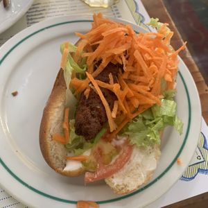 Vegetable hot dog at El Limon in Tenerife