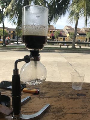 Syphon coffee at 11 Coffee in Hoi An