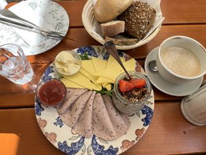 “Frühstück vegan”  at Park Cafe in Traunstein