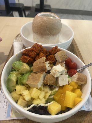 Tempeh and tofu bowl  at The Fish Bowl in Kuala Lumpur