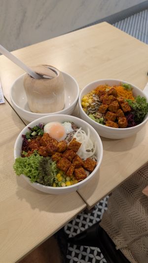 Tempeh bowl at The Fish Bowl in Kuala Lumpur