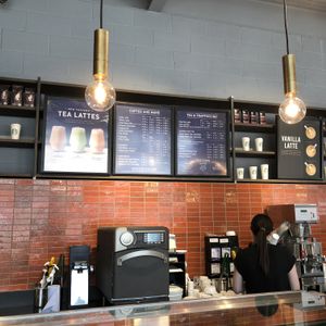 Non dairy items displayed at Starbucks in Rochester