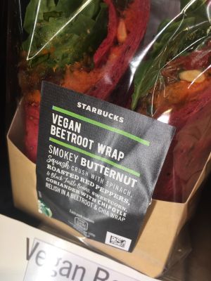 Beetroot wrap! at Starbucks in Rochester