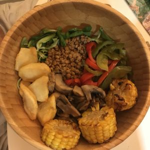 Lentil bowl at NicPic in Malaga