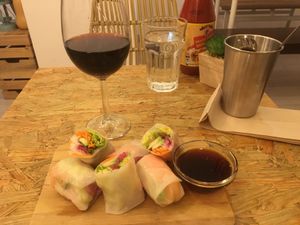 Vietnam spring rolls at NicPic in Malaga