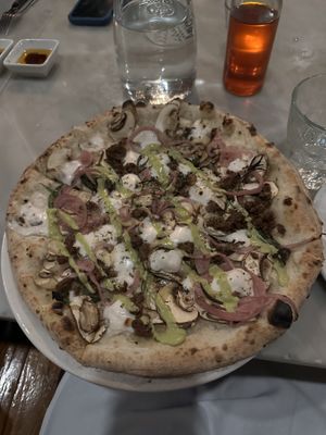 impossible pizza  at Pizzeria Libretto in Toronto