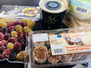 Local goodies to take back home.  at Green Shop Larnaca in Larnaca