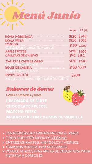 Nuevo menú Junio 2022
Haz pedido con anticipación por medio de facebook o Instagram @elburrorayado at El Burro Rayado - Food Cart in Tijuana