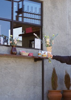 Vegan coffee shop at El Burro Rayado - Food Cart in Tijuana