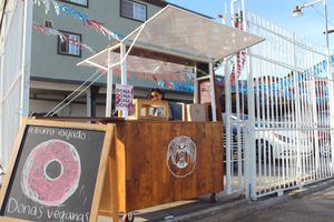 Carrito de venta el burro rayado donuts at El Burro Rayado - Food Cart in Tijuana